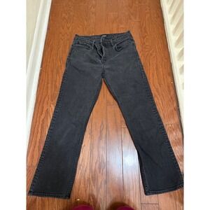 GRLFRND Tatum High Rise Straight Leg Jeans Faded Black Size 29 Made in USA
